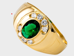 Oro Sello Imperial Esmeralda